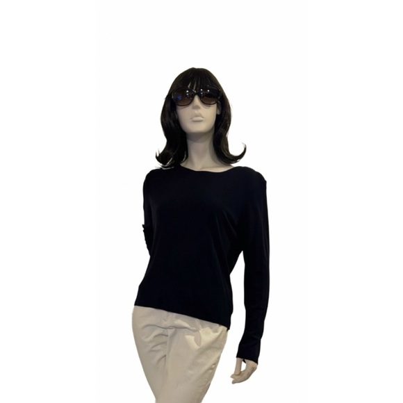 Apostrophe Black Long-Sleeve Top - Picture 1 of 3